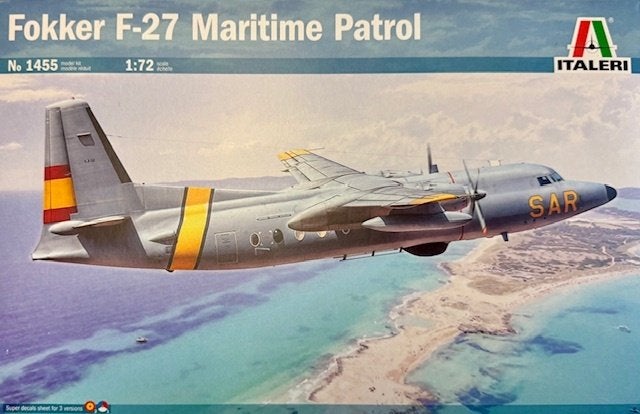 Coelianmodels, Italeri, 1455, Fokker F-27 NL, 1/72 € 36,99, Hobby en Vrije tijd, Modelbouw | Vliegtuigen en Helikopters, 1:72 tot 1:144
