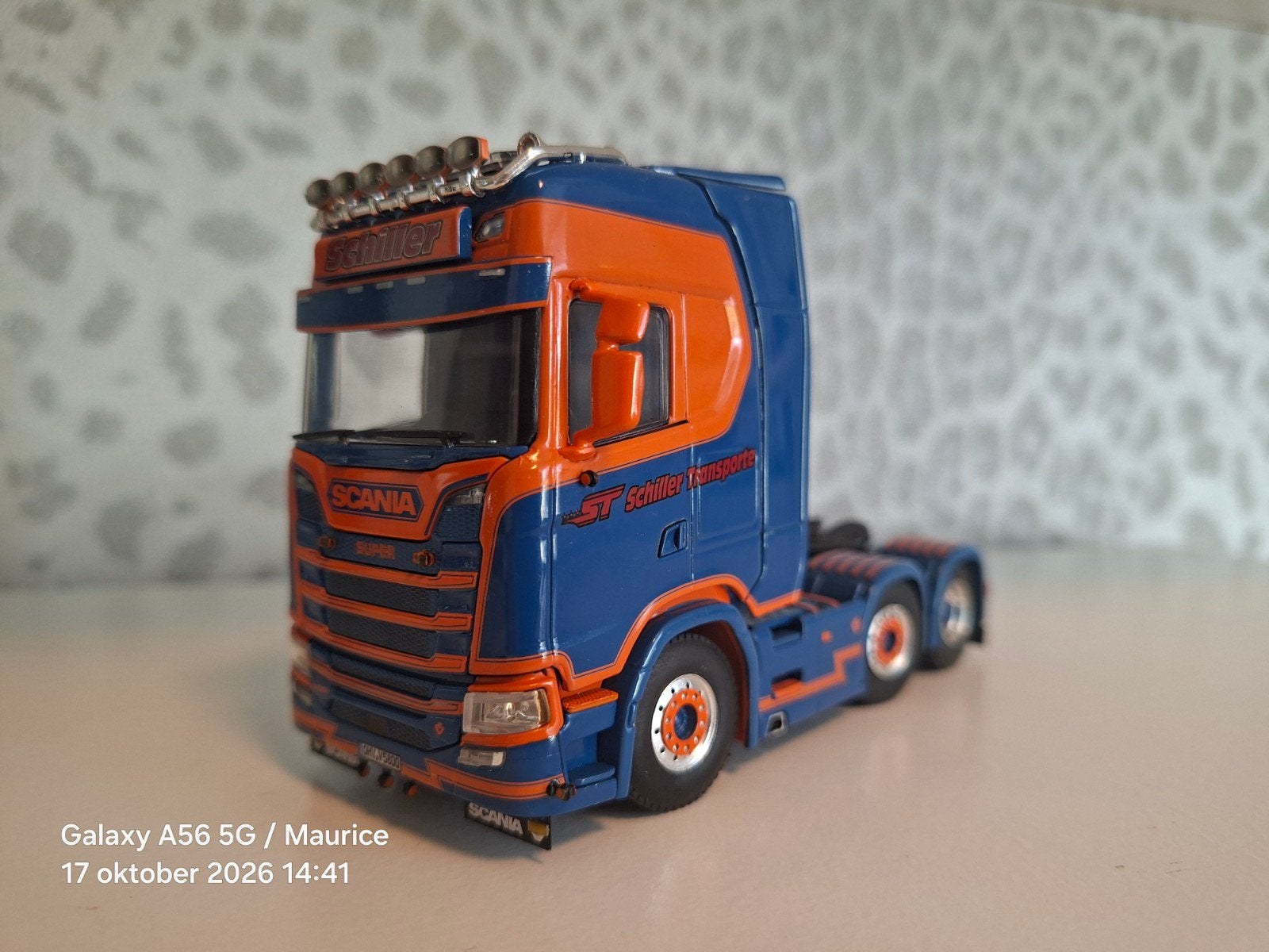 WSI, Scania CS Losse Trekker Schiller, Ophalen of Verzenden, Zo goed als nieuw, Bus of Vrachtwagen, Wsi