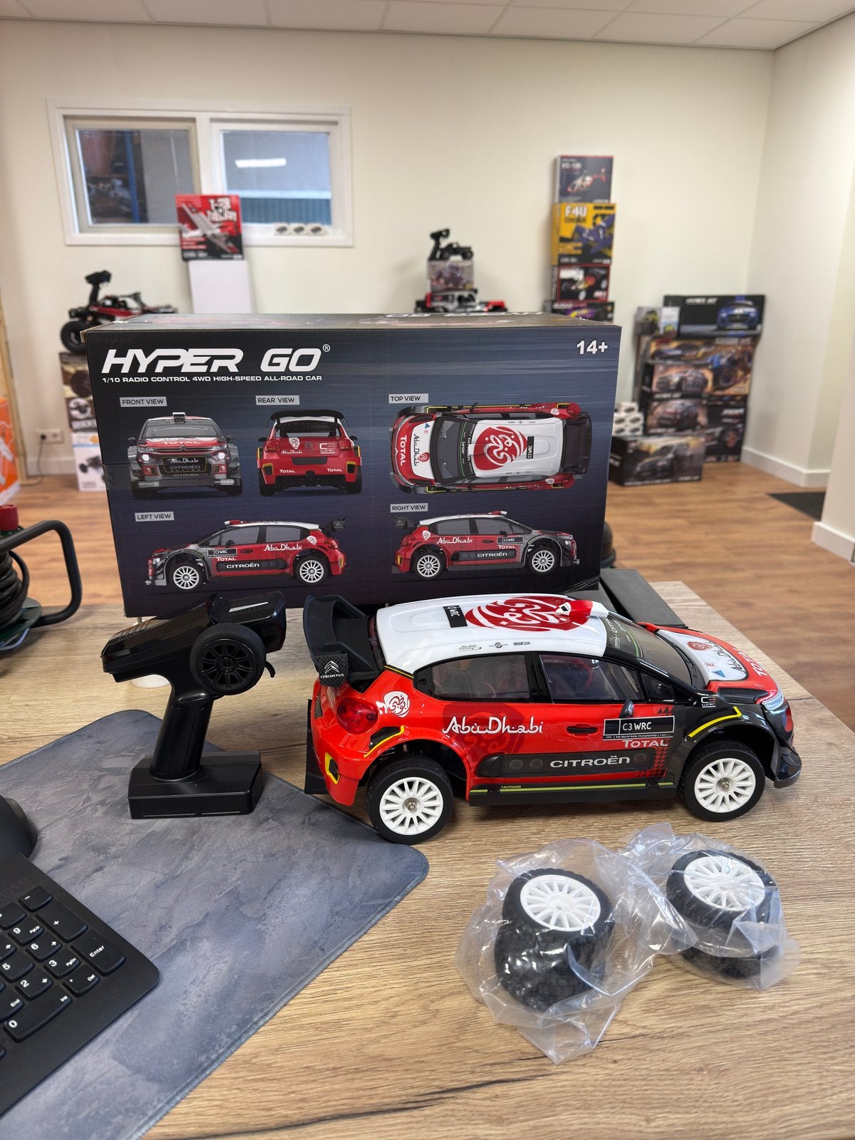 MJX Hyper GO 10303 1/10 Citroën C3 WRC 4WD, Hobby en Vrije tijd, Modelbouw | Radiografisch | Auto's, Elektro, Nieuw, Ophalen of Verzenden