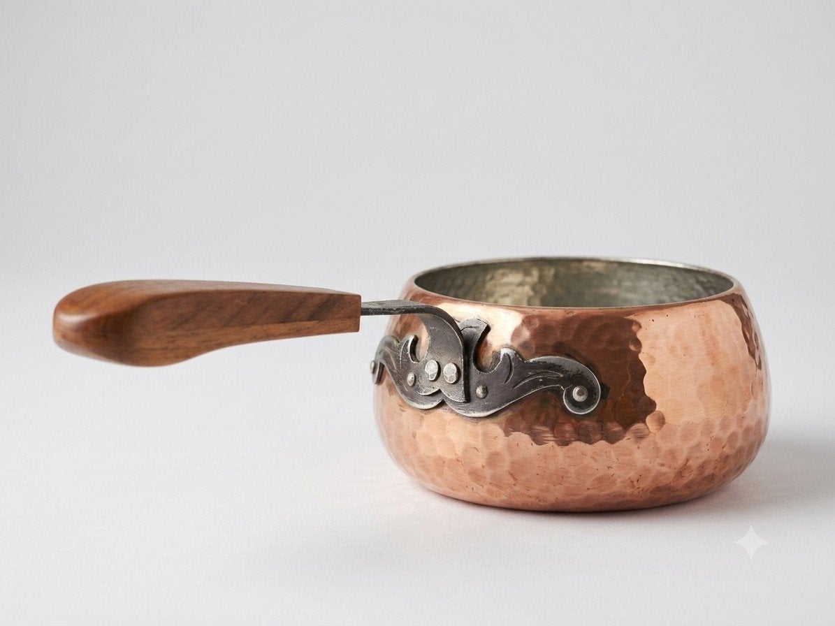 Stöckli Netstal Zwitserse Koperen Caquelon Jaren 60/70, Antiek en Kunst, Antiek | Koper en Brons, Verzenden