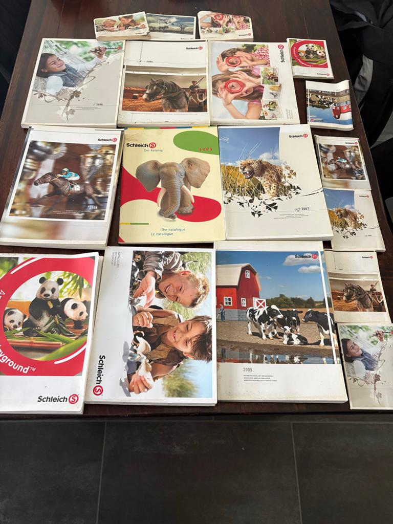 Schleich Catalogussen A4 formaat - Diverse jaren, Ophalen of Verzenden, Zo goed als nieuw
