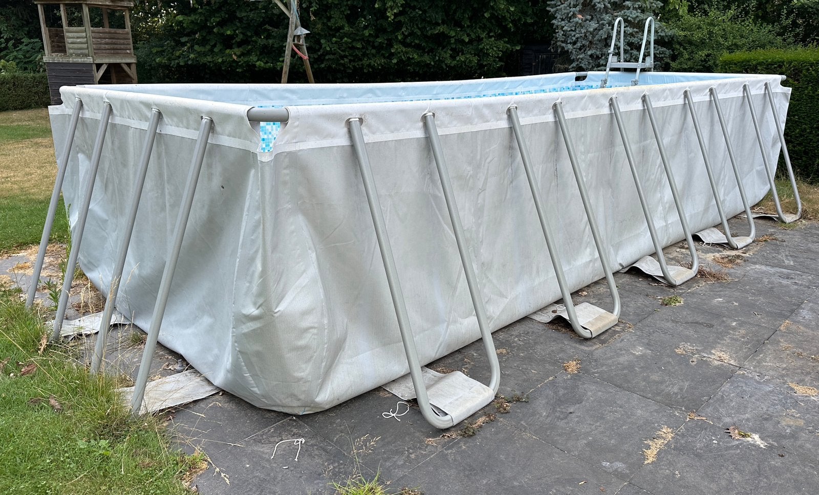 Bestway Power Steel Zwembad met zandfilter pomp, Gebruikt, 200 tot 300 cm, Rechthoekig, Ophalen