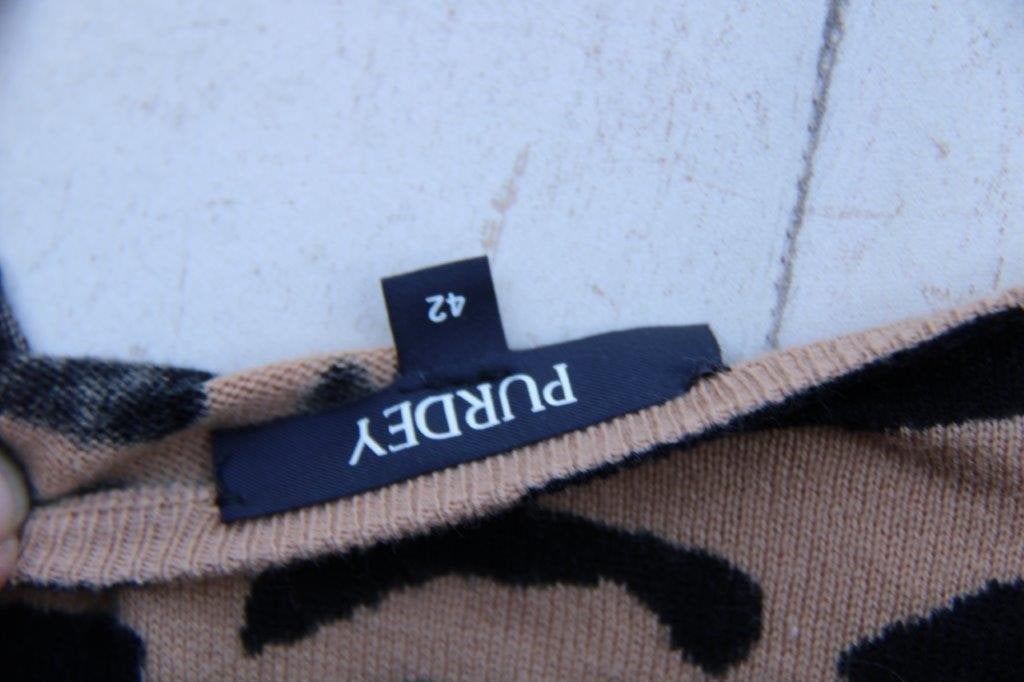 Tuniek bruin/ zwart Purdey mt 42 Vaste prijs, Bruin, Maat 42/44 (L), Ophalen of Verzenden, Zo goed als nieuw