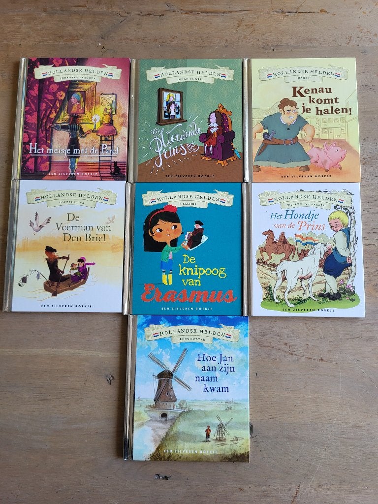 Hollandsche Helden boeken (7 stuks), Boeken, 5 of 6 jaar, Fictie algemeen, Ophalen of Verzenden, Zo goed als nieuw