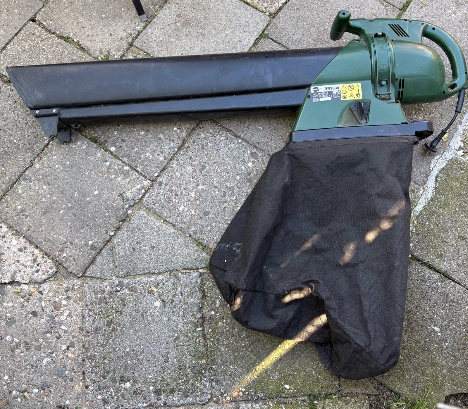 Greenway BR1800 Bladblazer/Bladzuiger met opvangzak, Ophalen, Gebruikt, Handgedragen, Met opvangzak