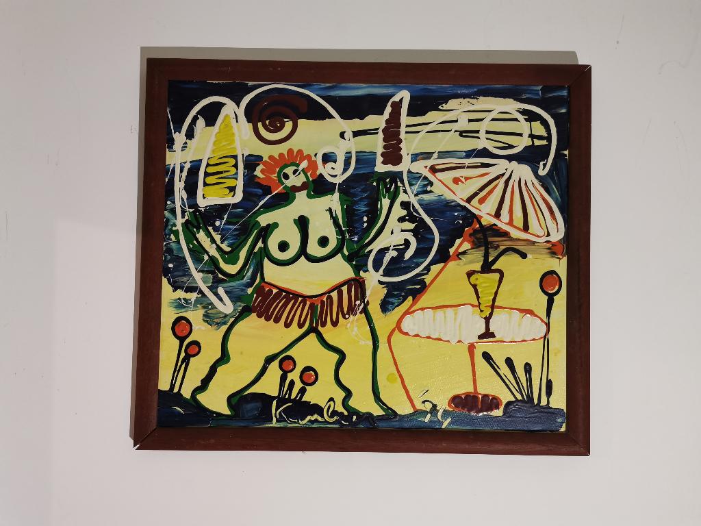 Origineel Jacob Kanbier  Gesigneerd  Acryl op doek, Antiek en Kunst, Ophalen