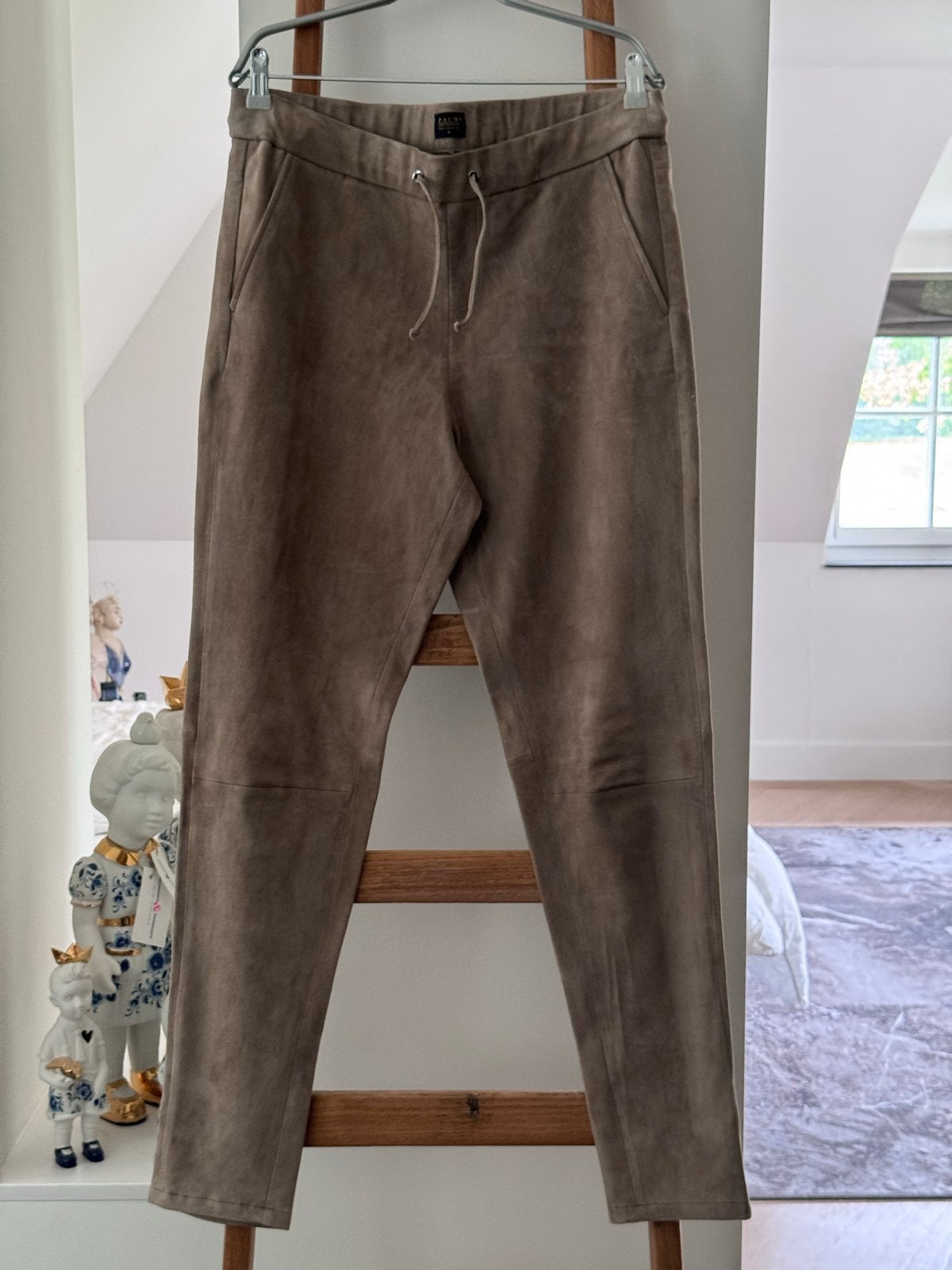 Pauw Amsterdam Lamsleren Broek - Maat 38/40 (M), Overige kleuren, Nieuw, Lang, Ophalen