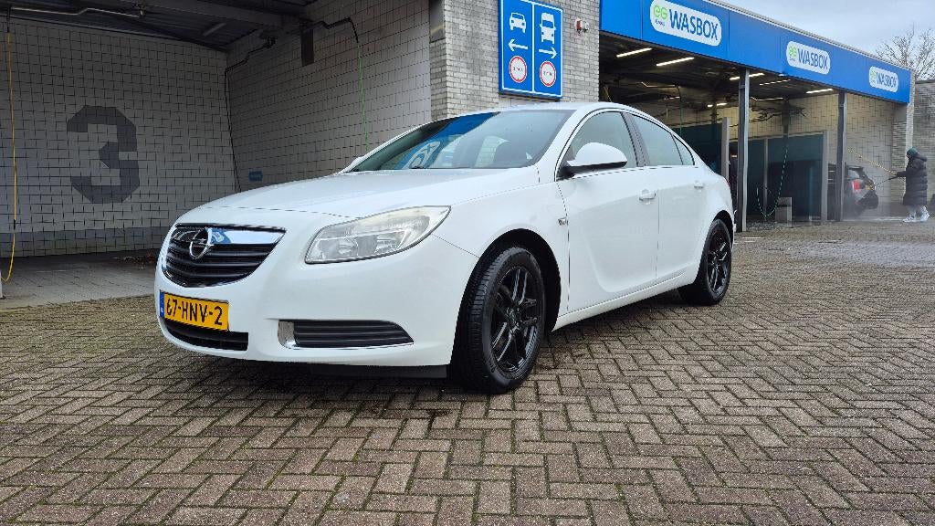 Opel Insignia 1.6 85KW 4-DRS 2009 Wit, Auto's, Euro 5, Stof, Zwart, 4 cilinders