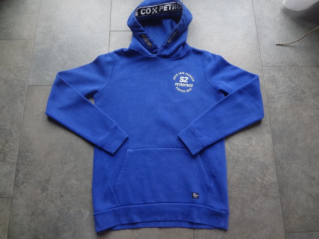 kobalt blauw hoodie - Petrol - maat 170, Petrol, Trui of Vest, Ophalen of Verzenden, Zo goed als nieuw