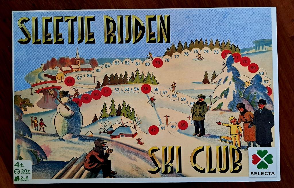Sleetje rijden / Ski club, Hobby en Vrije tijd, Gezelschapsspellen | Bordspellen, Vijf spelers of meer, Ophalen of Verzenden, Gebruikt
