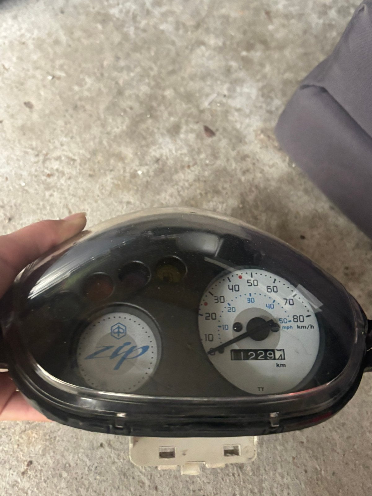 Zip 2000 teller + glas, Fietsen en Brommers, Ophalen of Verzenden, Zo goed als nieuw