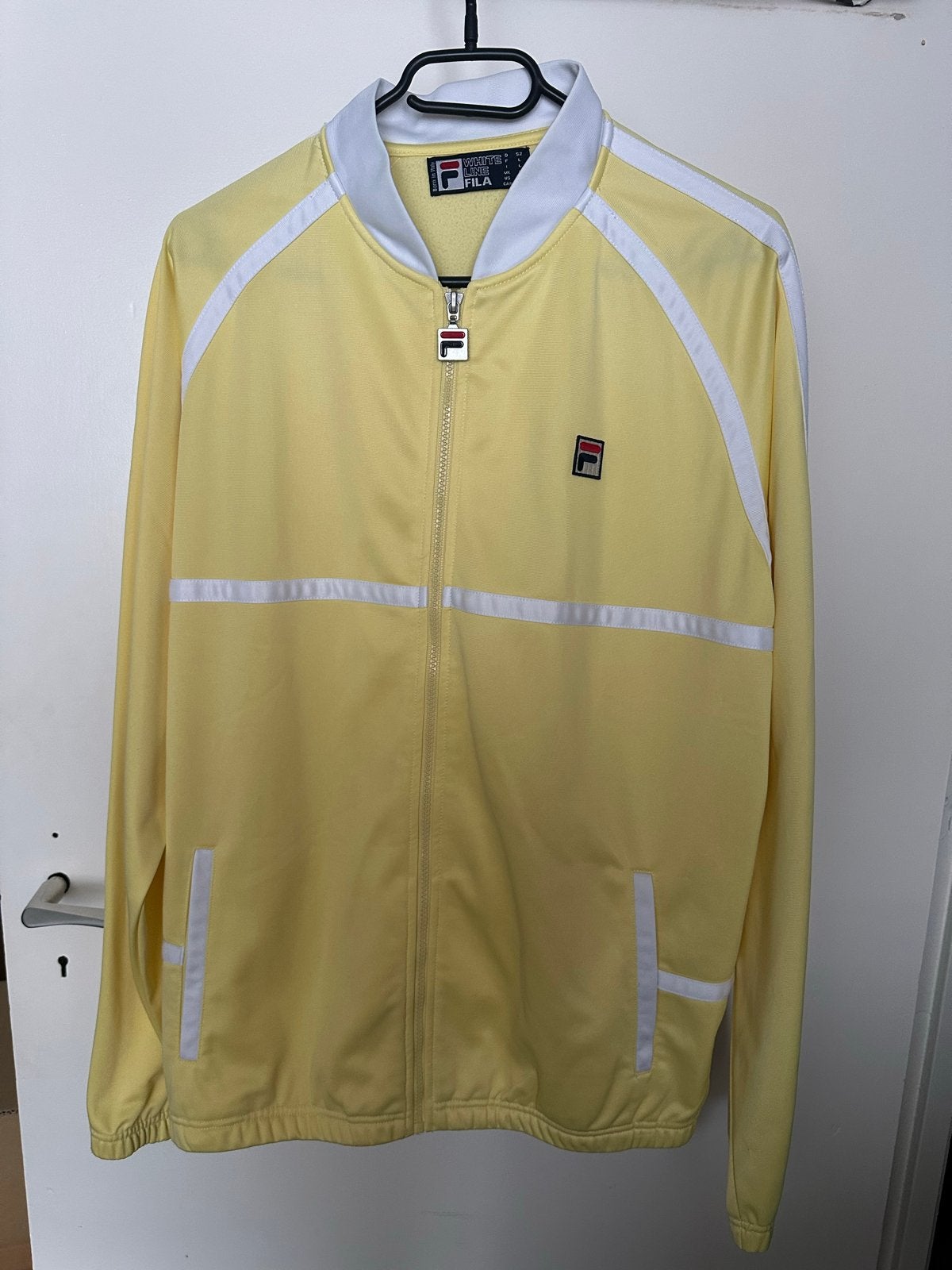 FILA heren trainingsjack maat L Vintage/Oldskool - ZGAN, Ophalen of Verzenden, Zo goed als nieuw, Maat 52/54 (L), Geel