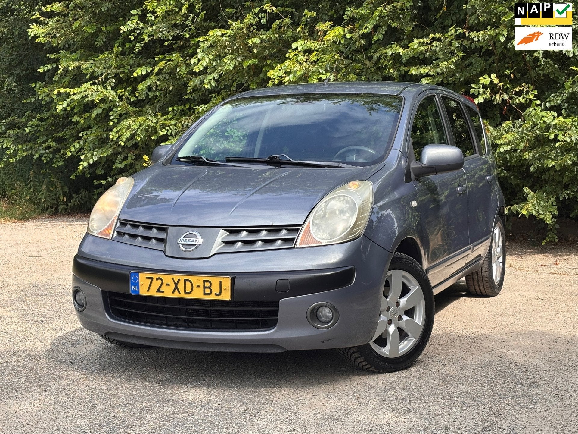 Nissan Note 1.6 First Note | Nwe APK + Airco Nu € 1.750,-, Voorwielaandrijving, Gebruikt, 4 cilinders, Blauw