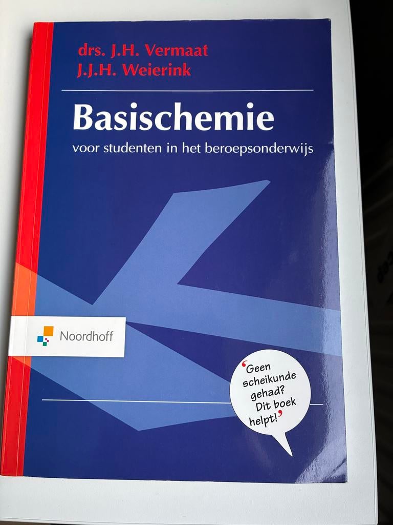 Basischemie voor studenten in het beroepsonderwijs, Boeken, Ophalen of Verzenden, Beta, Zo goed als nieuw, MBO