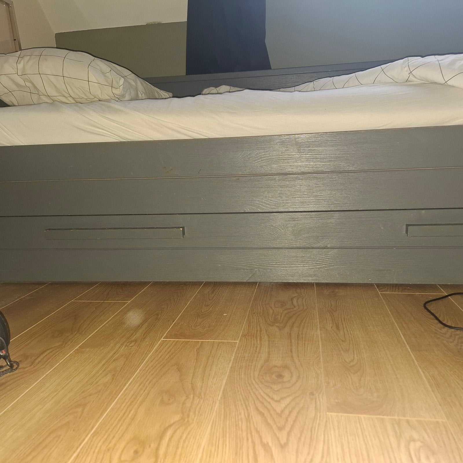 Kast en bed Woood  serie "Dennis", Ophalen, Gebruikt