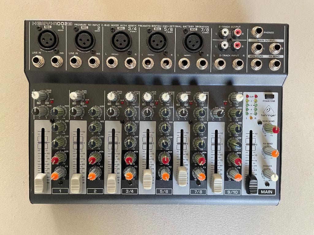 Behringer Xenyx 1002b, Ophalen, Zo goed als nieuw, 5 tot 10 kanalen