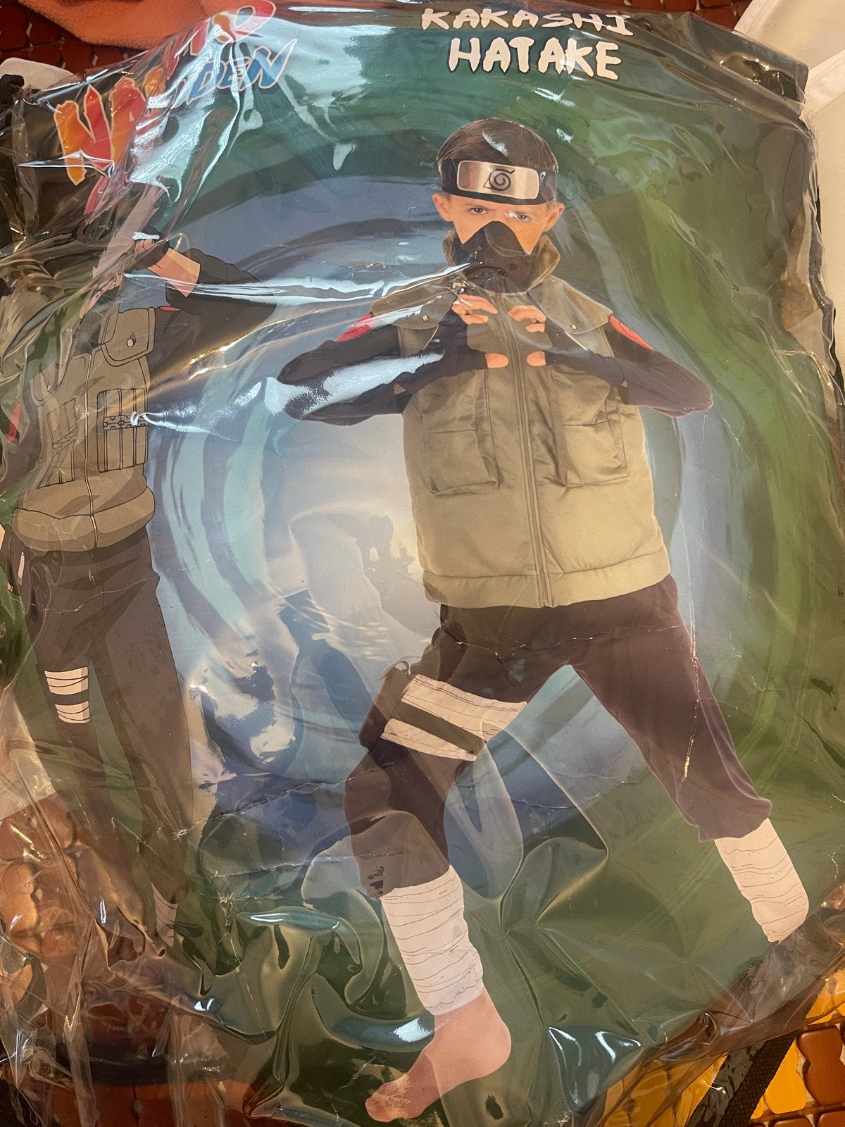 Naruto Kakashi Hatake cosplay kostuum voor kinderen, Ophalen of Verzenden, Nieuw, 122 t/m 128, Jongen of Meisje