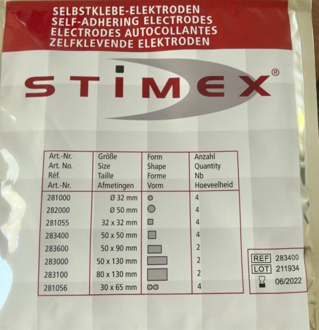 Stimex Zelfklevende Elektroden - Diverse Maten, Sport en Fitness, Gezondheidsproducten en Wellness, Ophalen of Verzenden, Nieuw
