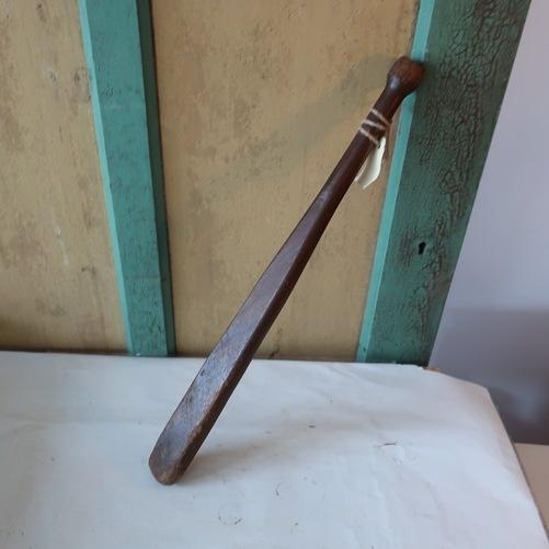 Knuppel slaghout platte kant hout origineel 55 cm lang, Ophalen of Verzenden