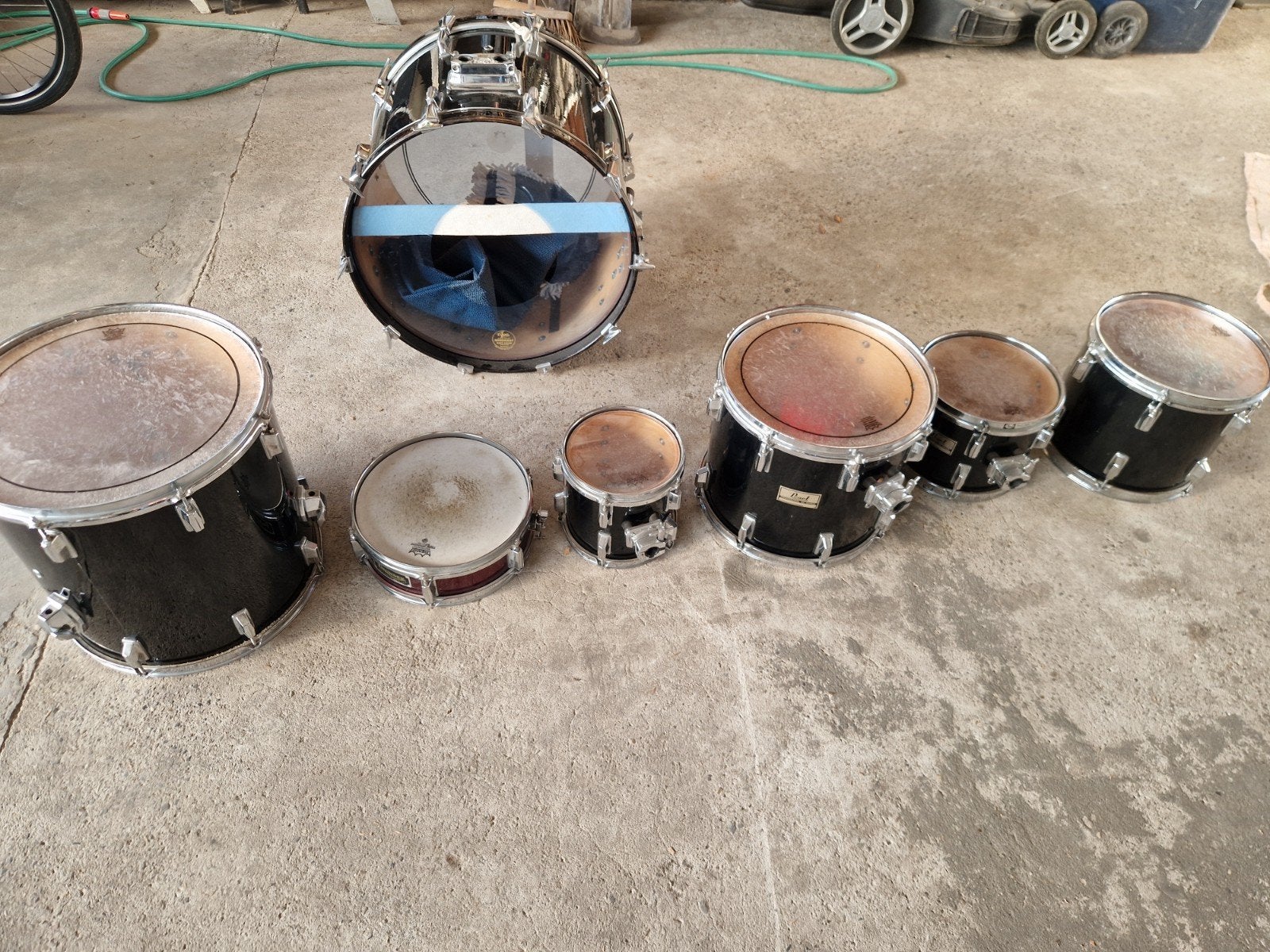 Pearl Professional DX series drumkit (6-delig) met snare, Ophalen, Gebruikt, Pearl