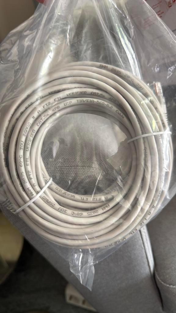 Glasvezel kabel 15 meter nieuw ethernetkabel, Computers en Software, Pc- en Netwerkkabels, Ophalen of Verzenden, Nieuw