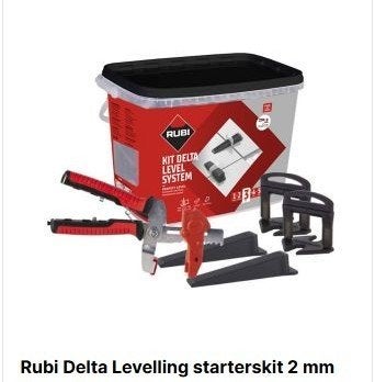 Rubi Delta Leveling starterkit 2 mm, Ophalen, Overige materialen, Overige typen, Minder dan 20 cm