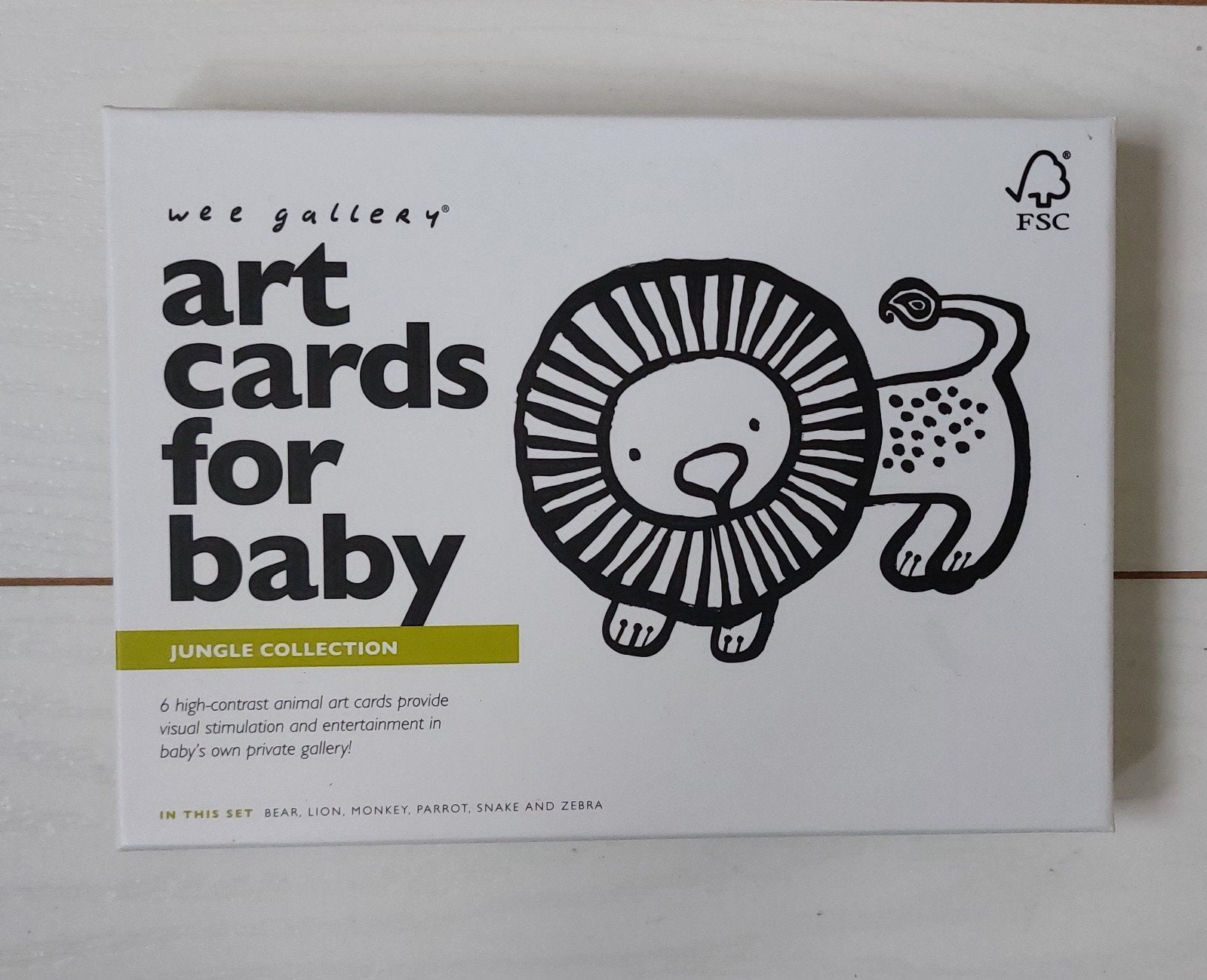 Wee Gallery Art Cards voor Baby - Jungle Collectie, Ophalen of Verzenden, Zo goed als nieuw, Overige typen