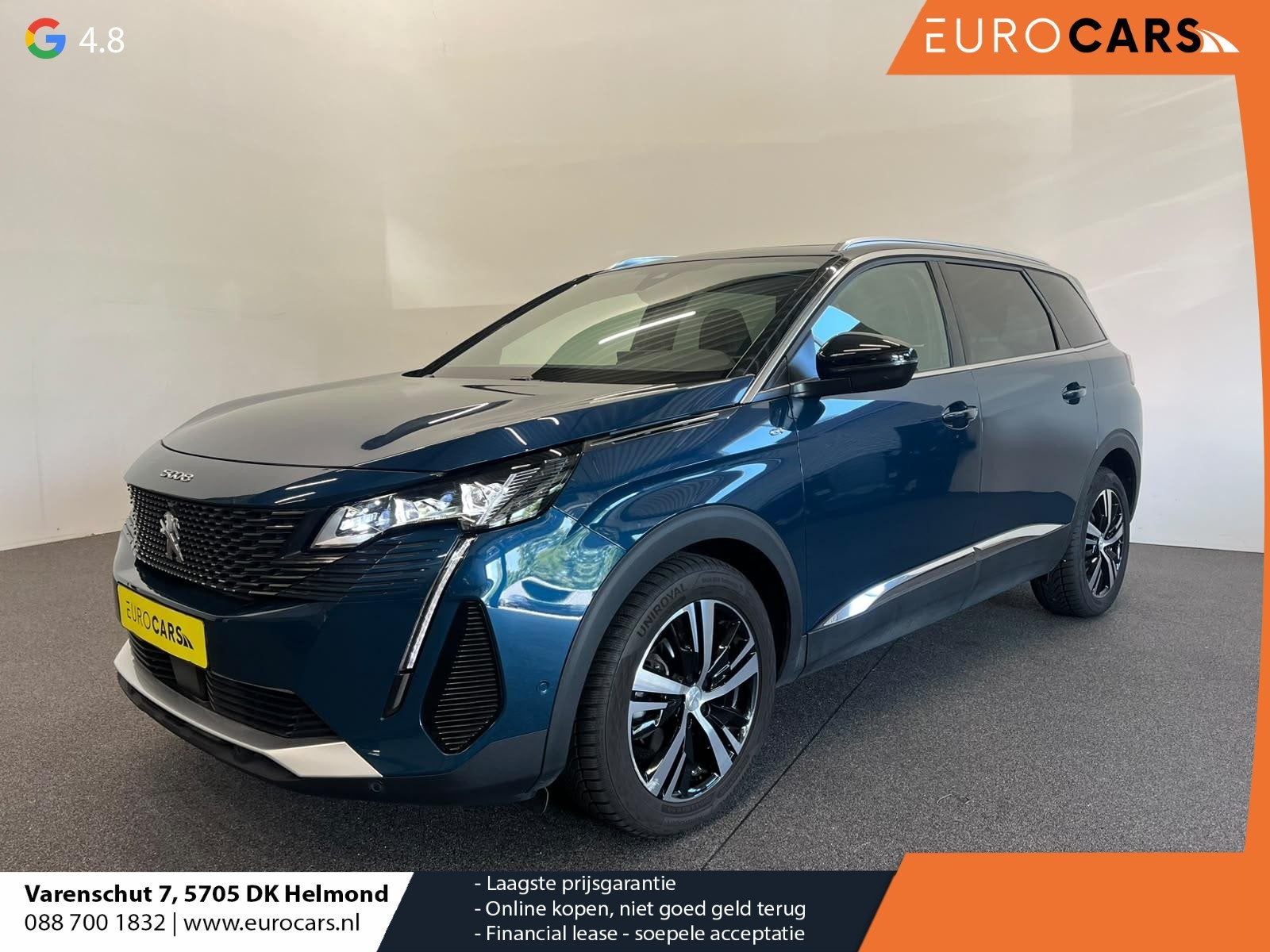 Peugeot 5008 1.2 PureTech GT 7 persoons Panoramdak Trekhaak, Auto's, Gebruikt, Euro 6, 1199 cc, 3 cilinders