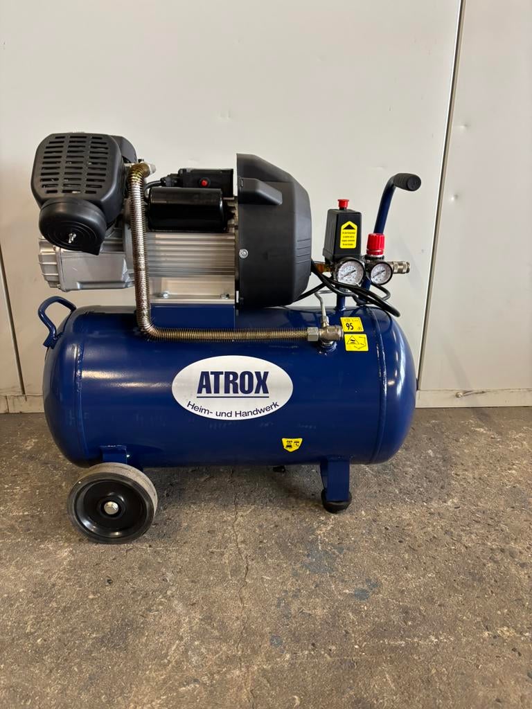 Atrox compressor / luchtcompressor 50L z.g.a.n, Ophalen, ., 6 tot 10 bar, Zo goed als nieuw