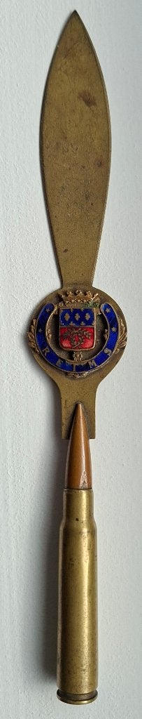 Unieke WW1 briefopener met embleem, Ophalen of Verzenden, Overige soorten, Overige gebieden, Kunstobject