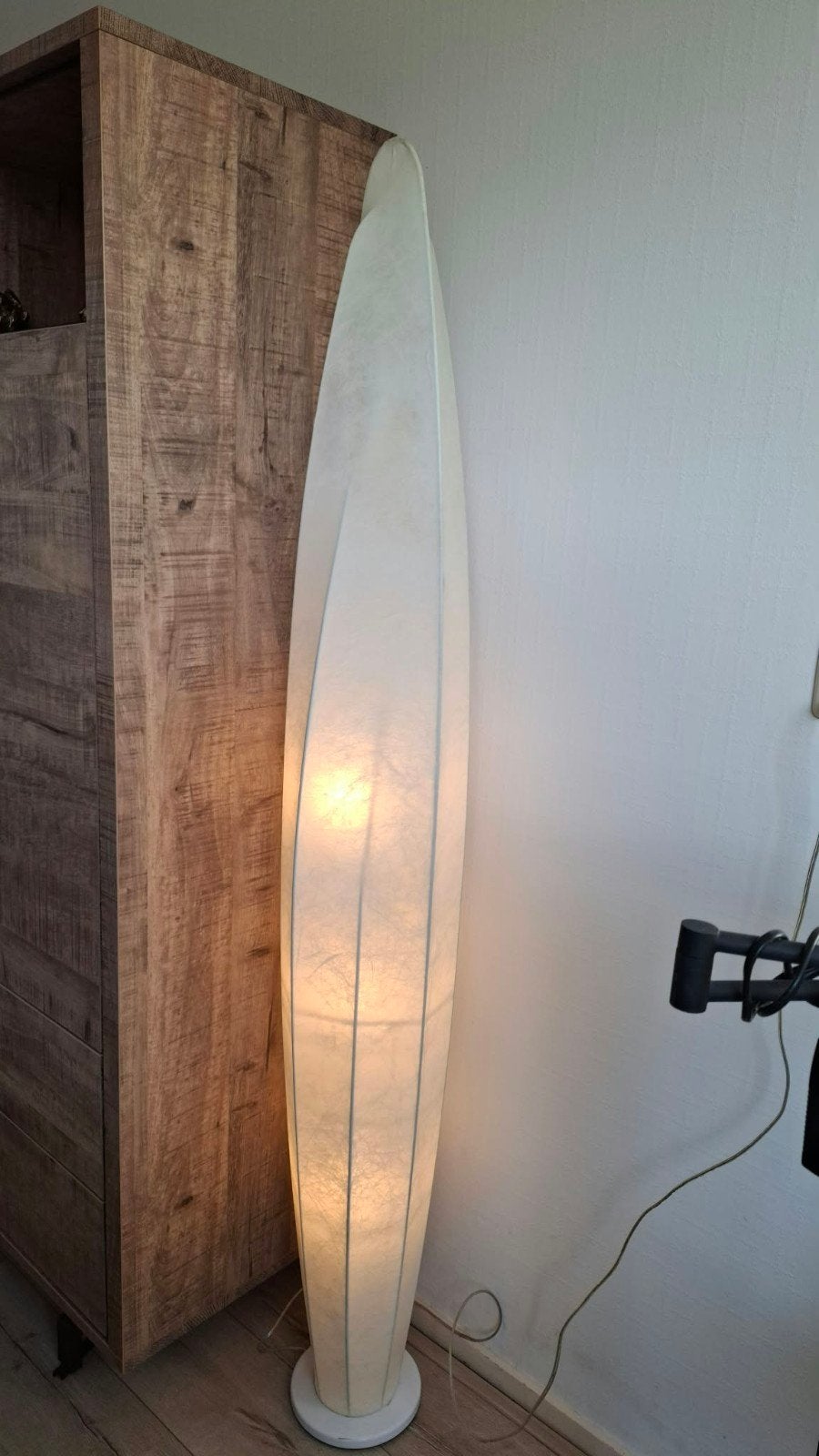 vloerlamp, Huis en Inrichting, Ophalen, Gebruikt, Natuurlijk materiaal, 150 tot 200 cm