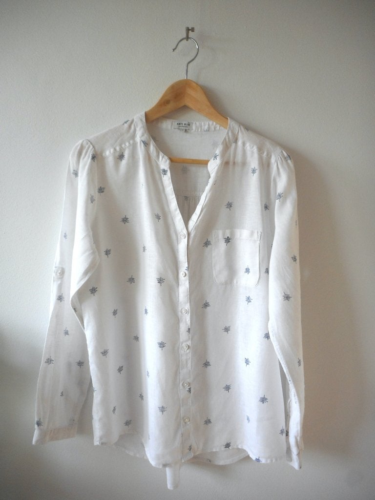 Linnen blouse van Anti Blue, maat S, Anti Blue, Wit, Ophalen of Verzenden, Zo goed als nieuw