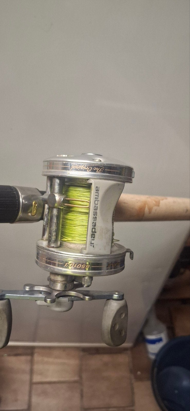 ABU garcia, reel, roofvissen, snoek,, Ophalen of Verzenden, Zo goed als nieuw, Molen