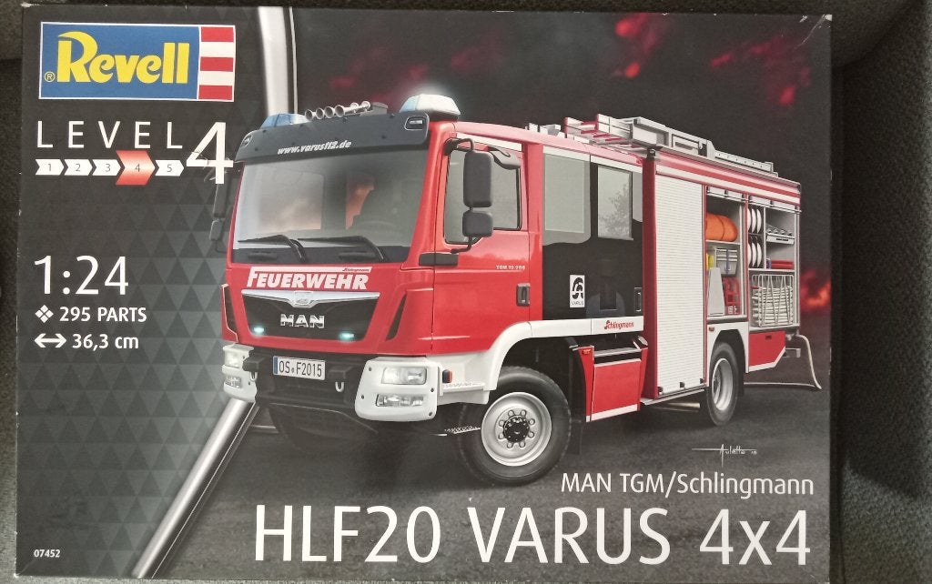 Revell MAN brandweer auto., Hobby en Vrije tijd, Modelbouw | Auto's en Voertuigen, Ophalen, Auto, Revell, Groter dan 1:32