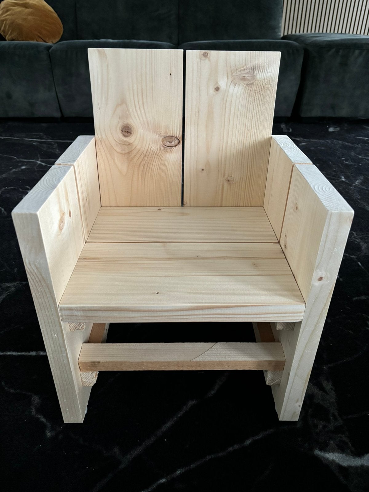 Kinderstoeltje geboortestoeltje geschaafd steigerhout NIEUW, Ophalen, Nieuw, Stoel(en)