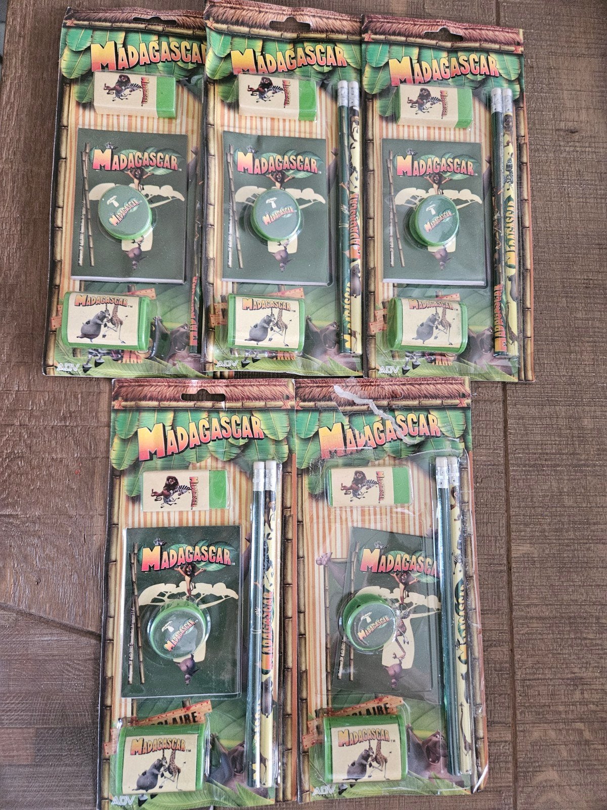 5 Schrijfsetjes Madagascar, Ophalen of Verzenden, Nieuw