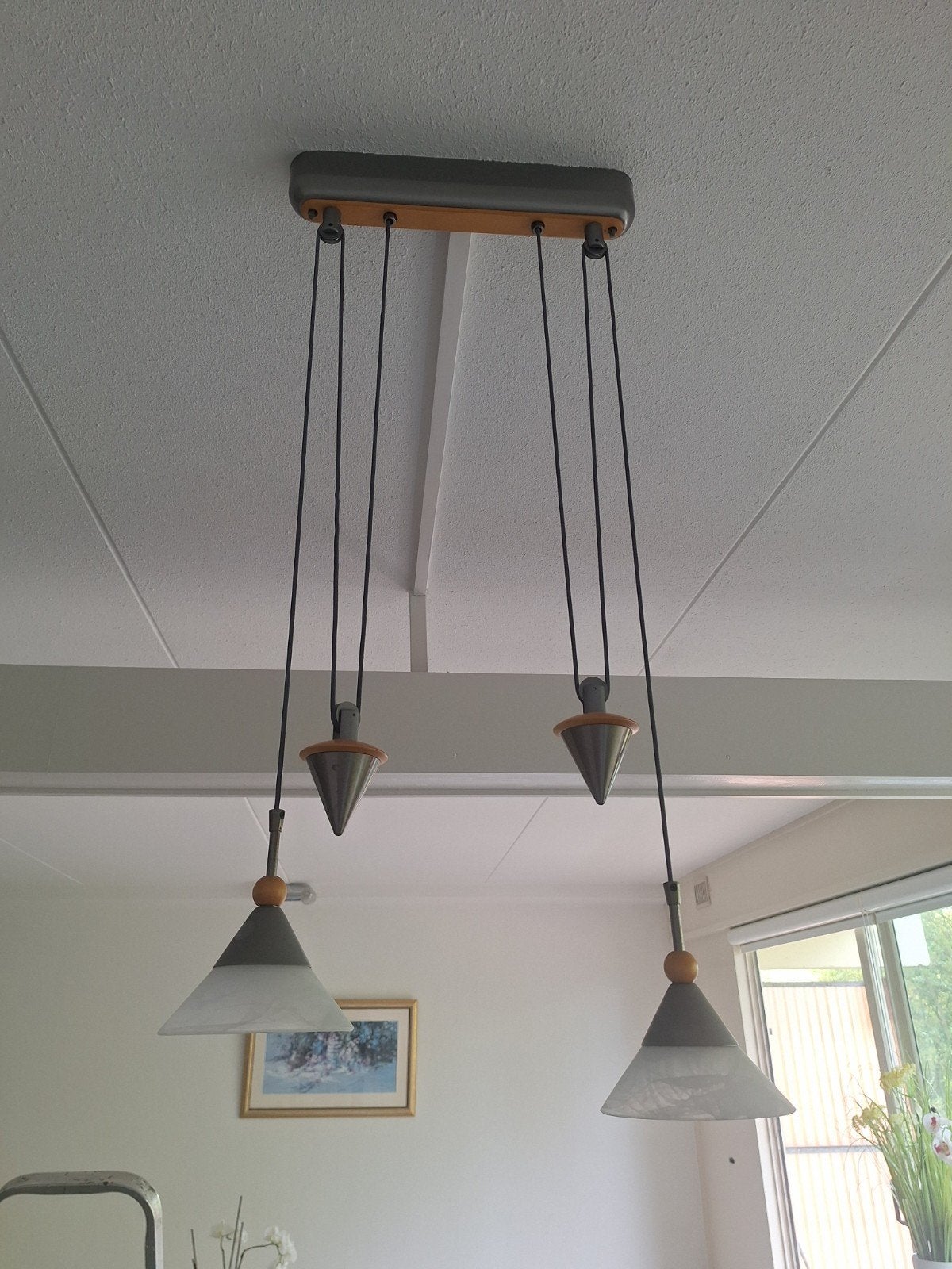 Plafondlamp, Ophalen