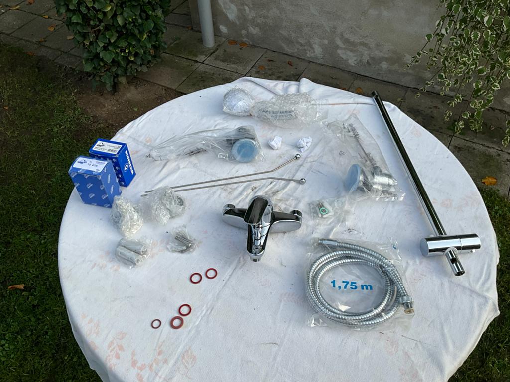 Nieuwe Grohe Douche Set met Kraan en Accessoires, Ophalen of Verzenden, Nieuw, Met douche