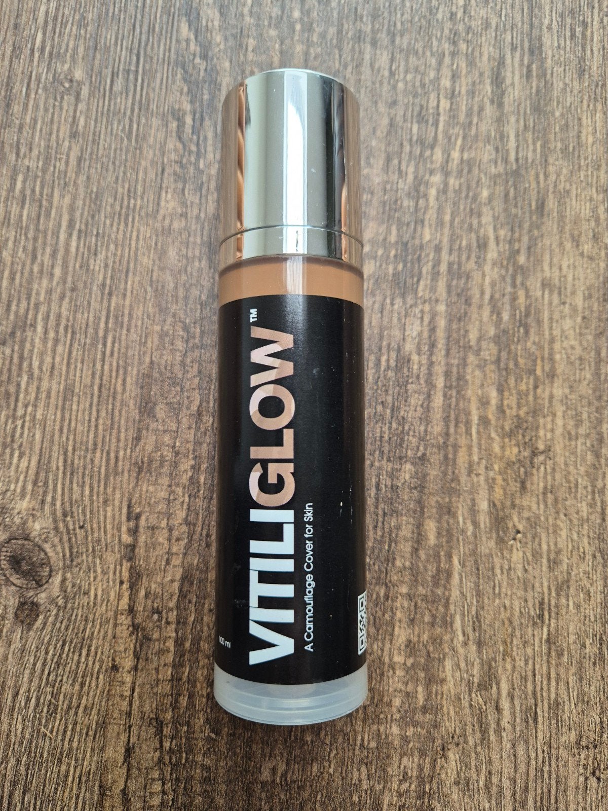 Vitiliglow make-up TAN cover vitiligo 100ml, Verzenden, Zo goed als nieuw, Bruin, Make-up