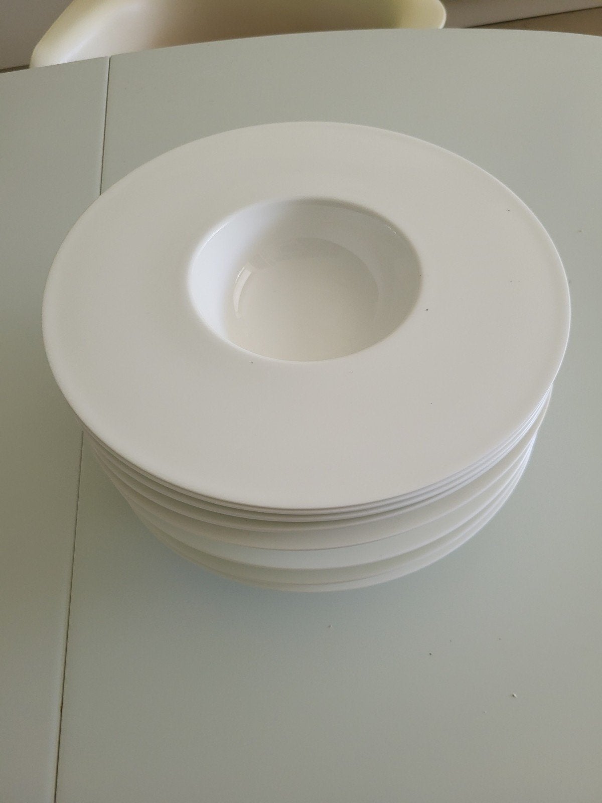 8x Dibbern china bone soep-/voorgerecht Borden, nieuwstaat, Ophalen, Overige merken, Zo goed als nieuw, Bord(en)