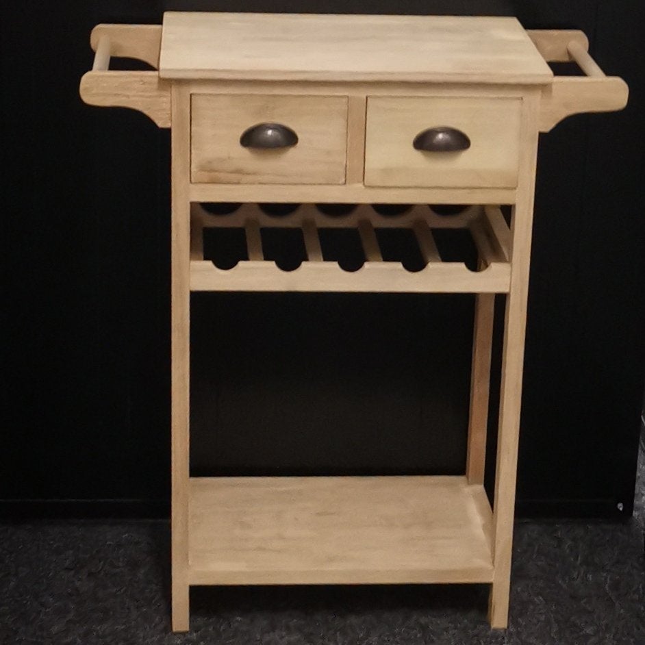 Wijntafel - Wijnkast met wijnrek, Niet ingevuld, Niet ingevuld, Niet ingevuld