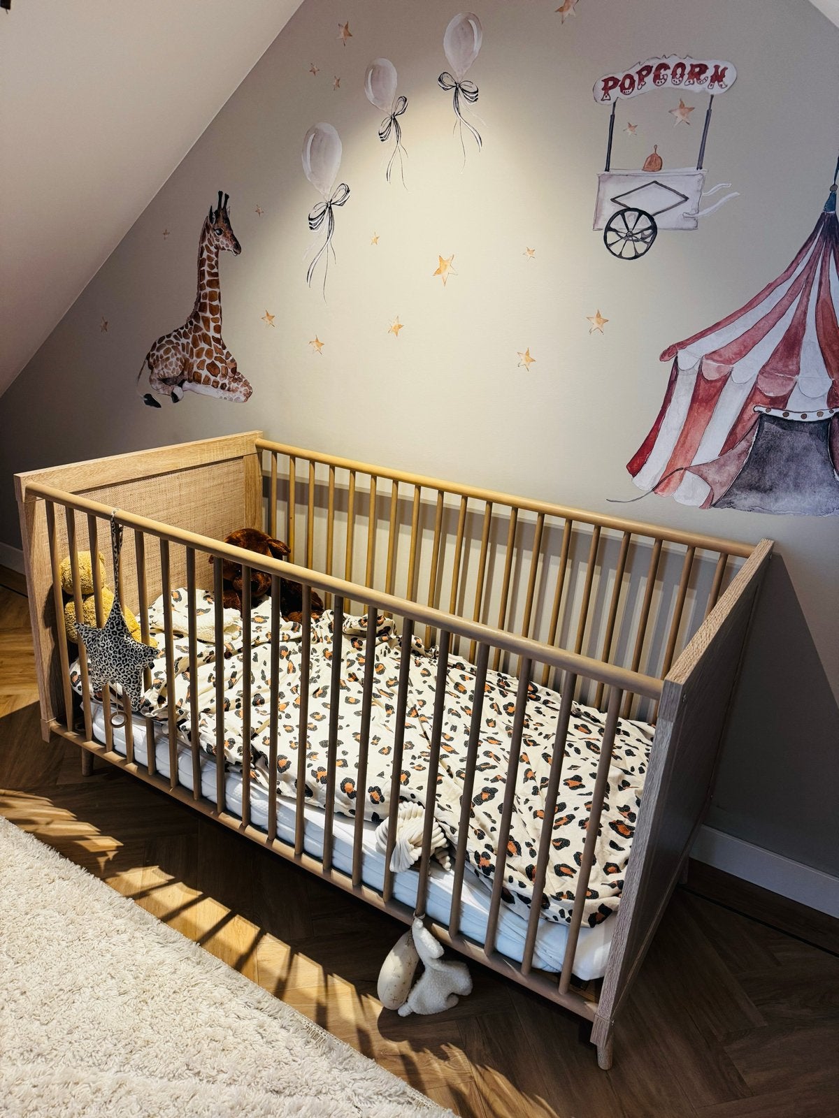 Ledikant Finori Bali Eiken Riet Decor 70x140, Ophalen, 70 tot 85 cm, 140 tot 160 cm, Zo goed als nieuw