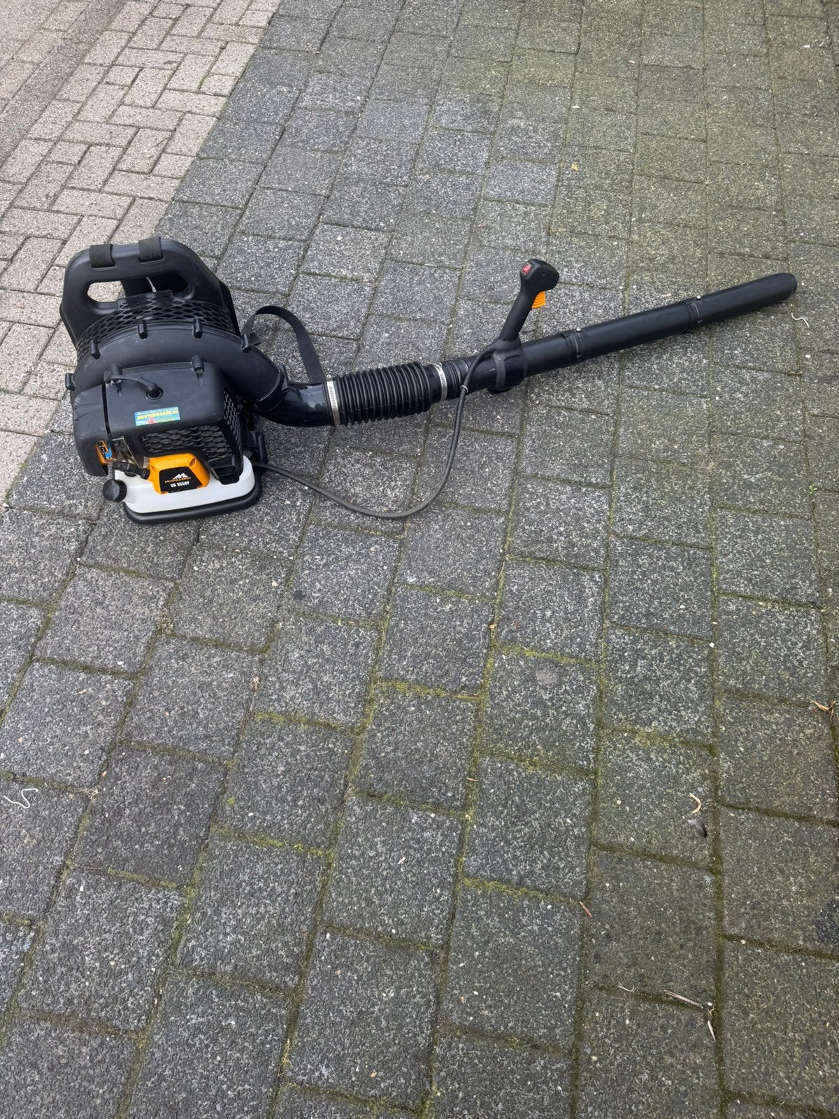 Mc culloch gb355bp, Tuin en Terras, Ophalen, Zo goed als nieuw, Benzine, Ruggedragen