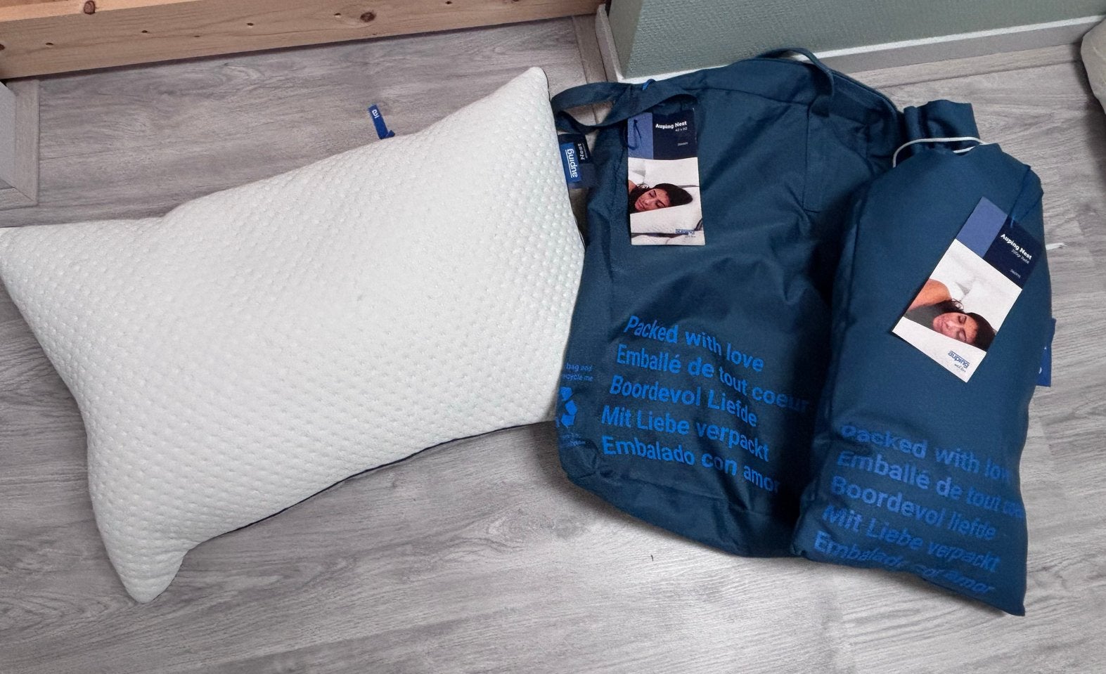 Auping Nest Kussen 40x60 cm met refill, Overige merken, Wit, Nieuw, Ophalen of Verzenden