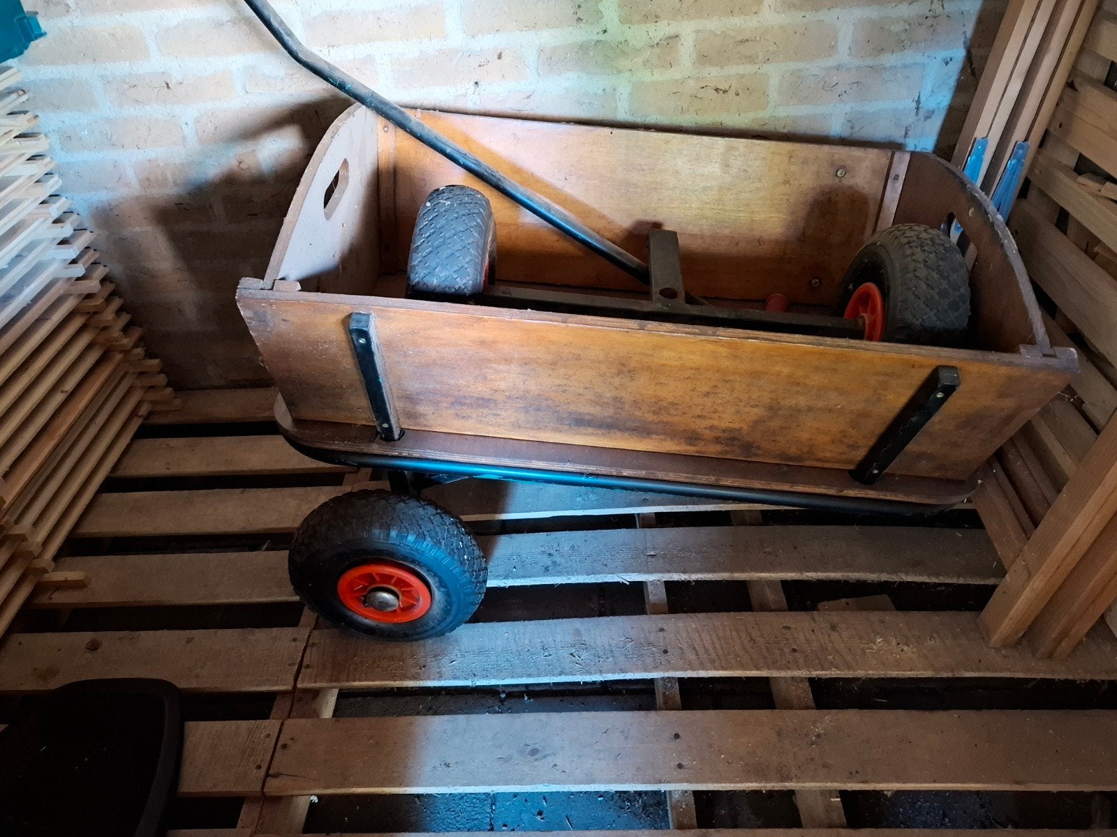 Bolderwagen met klein mankement, hout niet rot, Caravans en Kamperen, Ophalen of Verzenden, Gebruikt