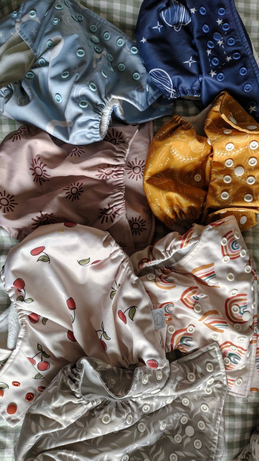 Happy Naps Wasbare Luier Set - Diverse Prints, Ophalen of Verzenden, Zo goed als nieuw, Happy Naps, Jongetje of Meisje
