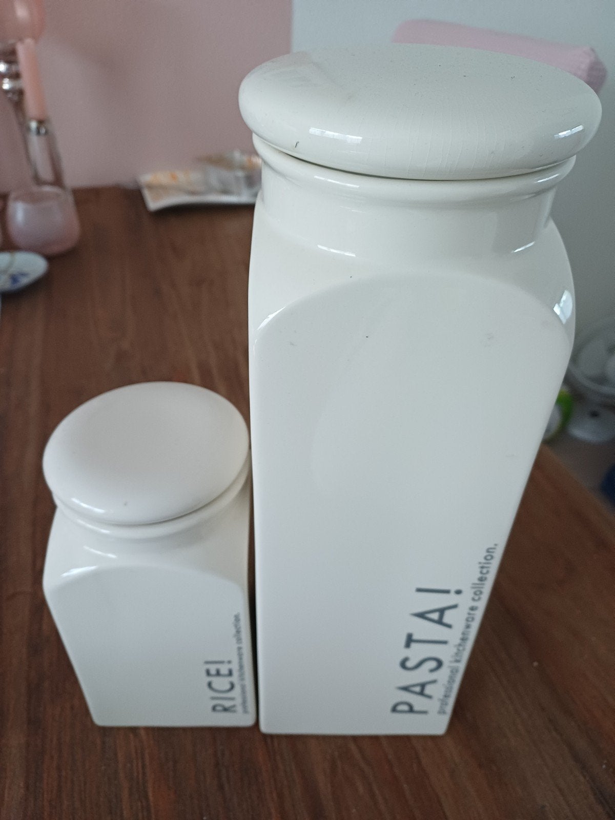 Voorraadpotten voor rijst en pasta (spaghetti), Ophalen of Verzenden, Zo goed als nieuw