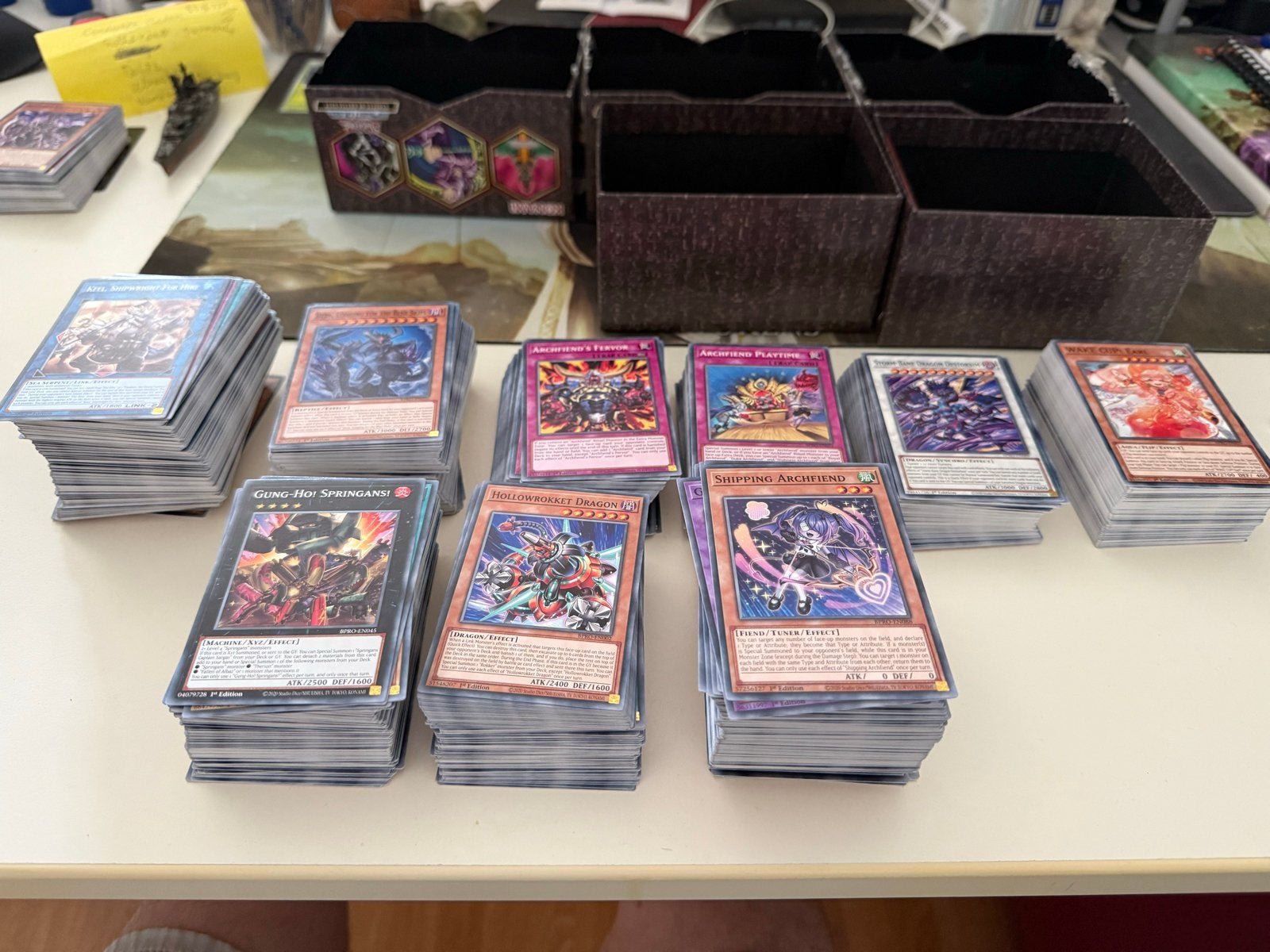 Grote collectie (800) Yu-Gi-Oh! kaarten met opbergboxen, Hobby en Vrije tijd, Verzamelkaartspellen | Yu-gi-Oh!, Ophalen of Verzenden