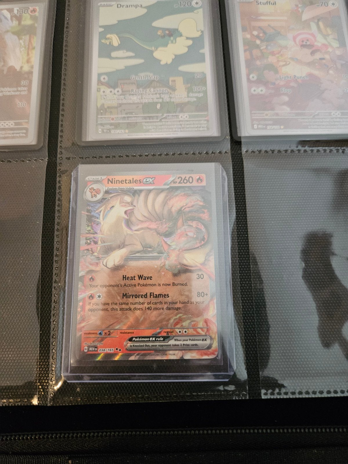 Pokemon Ninetales ex 038/165 151 Set Engels, Hobby en Vrije tijd, Verzamelkaartspellen | Pokémon, Ophalen of Verzenden, Zo goed als nieuw