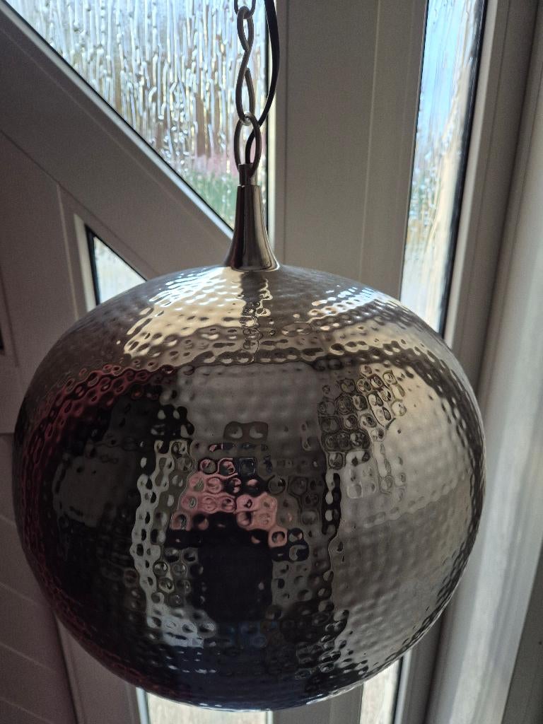 Hanglamp Pendellamp Geslagen rond., Nieuw, Ophalen of Verzenden, Metaal, Minder dan 50 cm